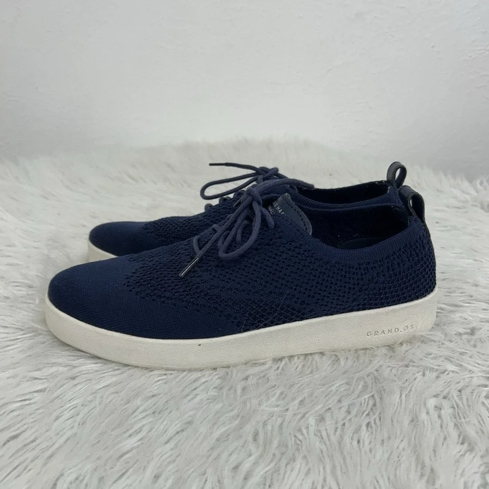 Cole Haan Blue Grandpro‎ Contender Stitchlite Fabric Sneaker Women's Size 7.5B